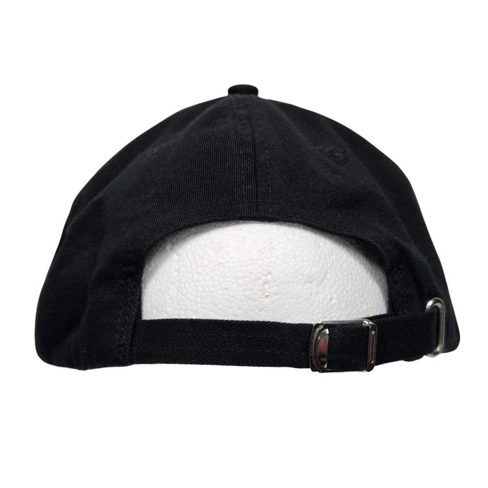 Vintage 90's Polo Sport Ralph Lauren Hat Mens Black Embroidered Flag Strapback